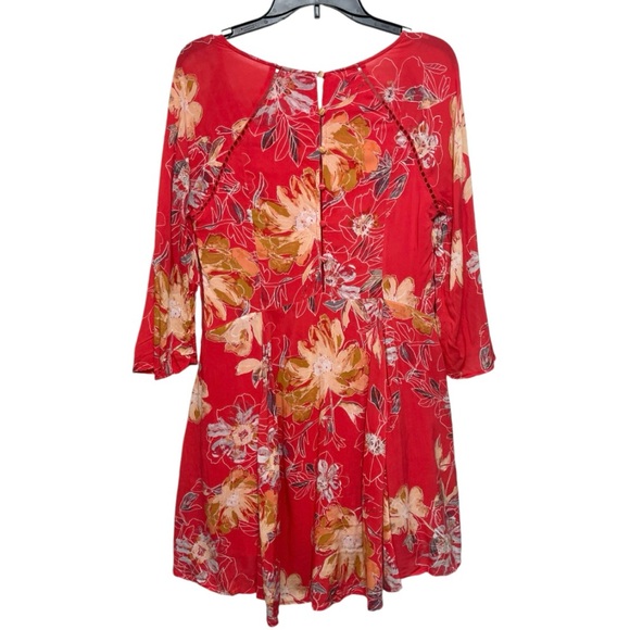 Free People Women's Eyes On You Floral Print Trapeze Dress Size 4 - Picture 7 of 13